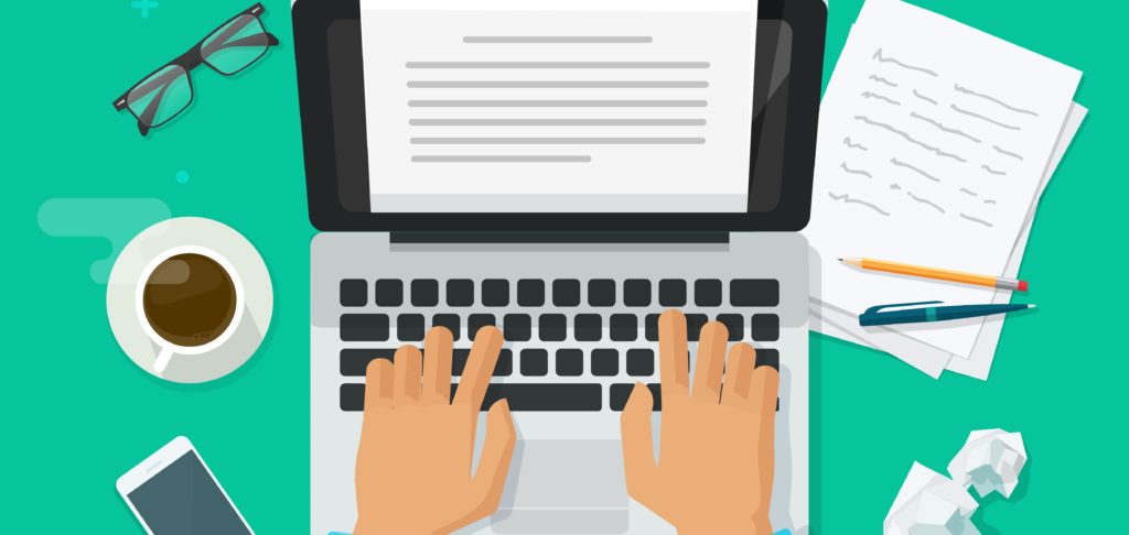 Illustration of people giving testimonials